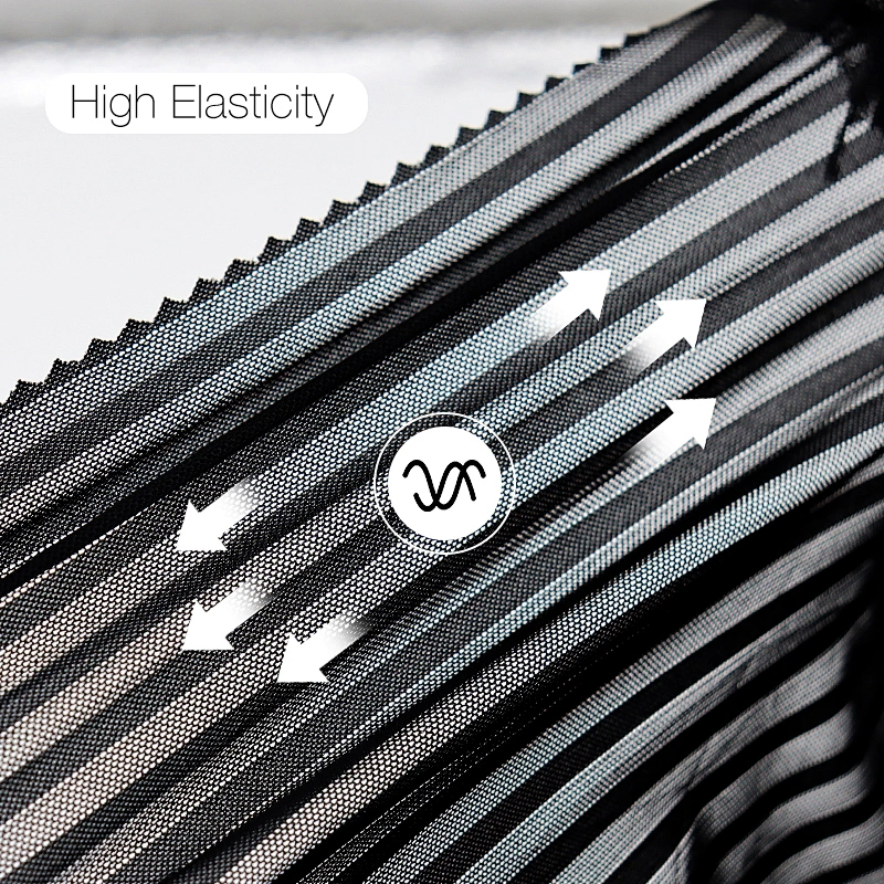 Nylon spandex jacqard mesh tricot fabric