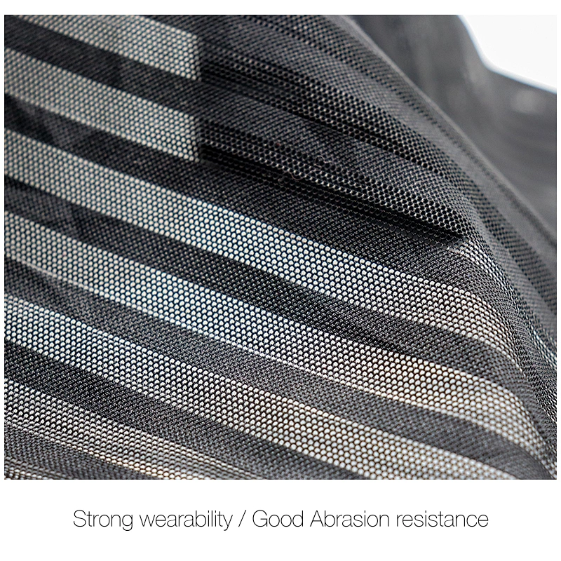 Nylon spandex jacqard mesh tricot fabric